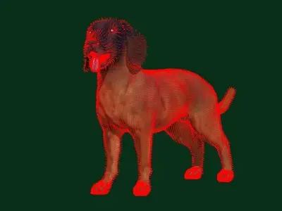 Bavarian Mountain Hound Dog Breed 3D model