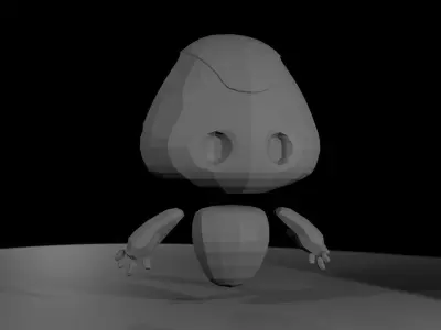 Low poly robot for free Free low-poly 3D model