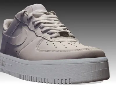 NIKE AIR FORCE 1 LOW SHOES PBR Low-poly 3D model