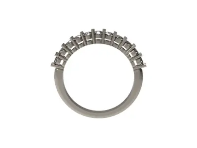 ring 3D print model diamond wedding gold Free 3D print model