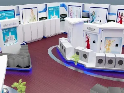 Fair Tent exhibition a366  3D model