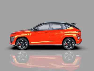 Hyundai Kona N line 2024 HQ interior 3D model