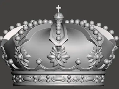 Royal Crown - 3d model for CNC - CFCRoyalCrown01 3D print model