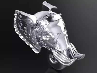elephant of wealth 3D print model