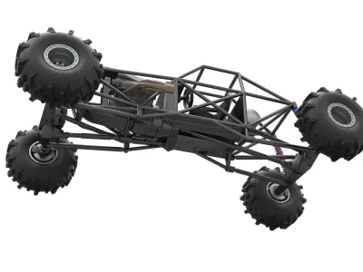 Mud dragster Base Version 2 Scale 1 to 25 3D print model