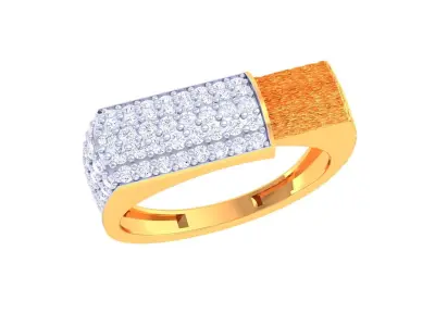 Mens gemstone diamond men Ring with details images 22 3D print model
