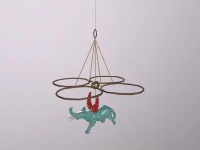 El Cezeri Design Elephant Low-poly 3D model