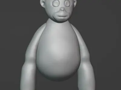 gorilla tag model  Low-poly 3D model