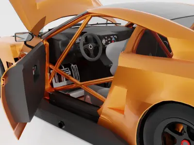 Japanese racing car 3D model