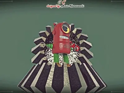 Grabby robot Free 3D model