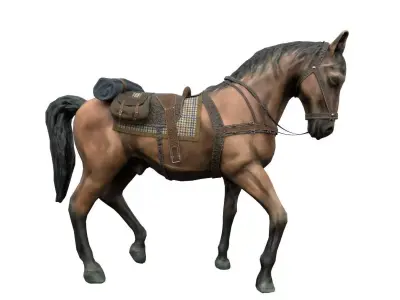 HORSE with saddle 3D model