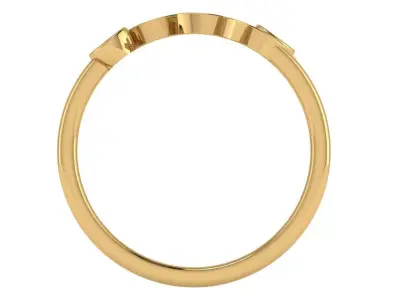 flower star ring luv style  3D print model