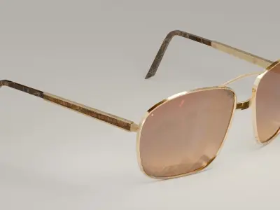 SunGlasses Low Poly Game ready Model Retro sunglasses model Low-poly 3D model