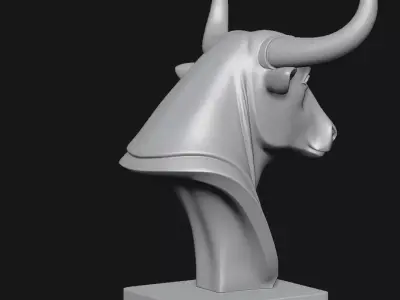 bull sculpture 3D print model