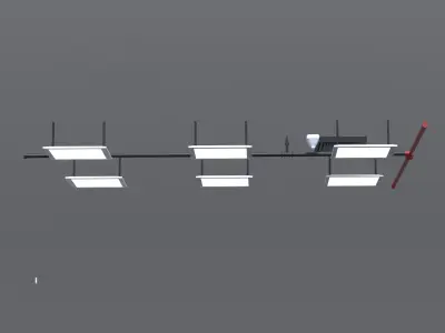 Led lights Low-poly 3D model