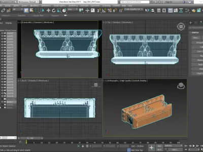 Column capital 001 3D model 3D model