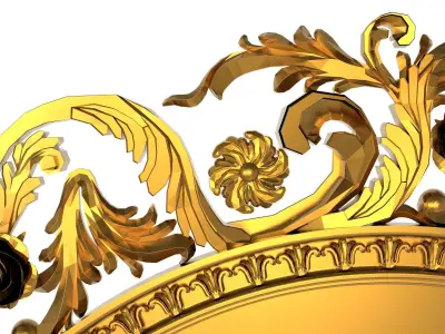 carved frame 3D model 61