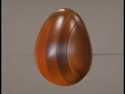 Line Egg 3D print model