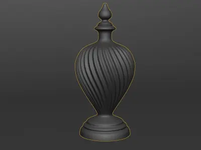 Wooden finial   3D print model