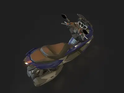 Base model  Kymco Xciting 400 2020 3D model