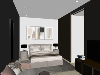 bedroom Z design 3D model