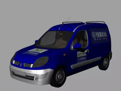 furgone yamaha racing 2014 Low-poly 3D model