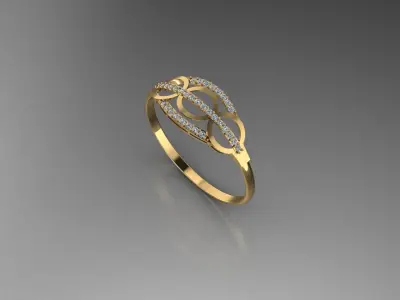 3D jewelry design - bangle 3D print model
