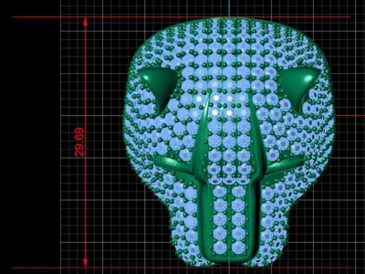 Leopard Ring with Gemstone 3D print model