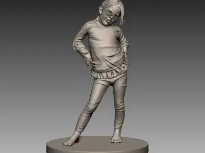 Girl Sculpture 3D print model