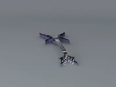 Galixie guitar Free 3D model