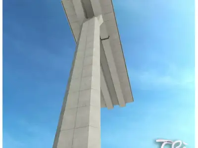 RAILWAY VIADUCT SECTION 3D model