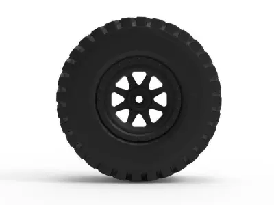 Rough Terrain Tire 3D print model