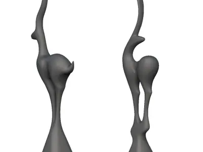 Deer Standing Deco 3D print model