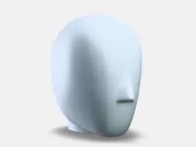 ISKARNA LED table lamp Low-poly 3D model