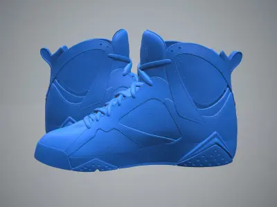Air Jordan7-retro sneaker-3d printable 3D print model