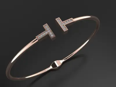 Tiffany and Co bracelet 3d printing model 3D print model