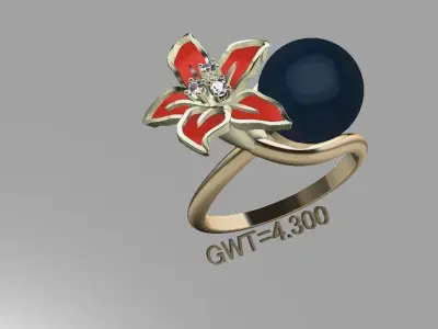 FASHION RING 3D model purchase