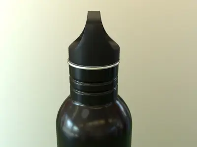 Metal Bottle Water Low-poly 3D model