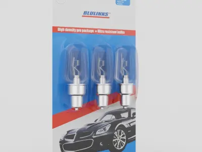 Vehicle light bulbs 3D model