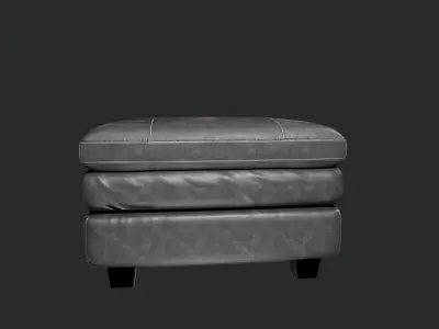 Gleason Chair Ottoman Sofa PBR 3D model 3D model