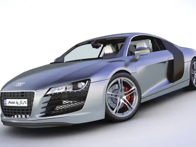 Audi R8 Basic High quality detail  3D model