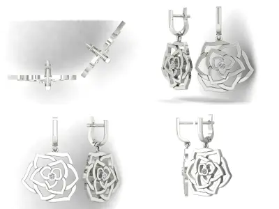 Earrings rk14 3D print model