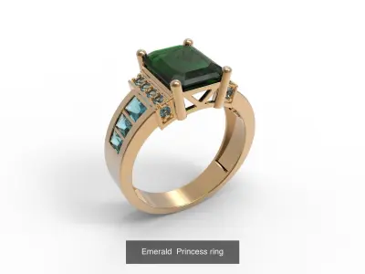 Emerald Princess set 3D Model Pack