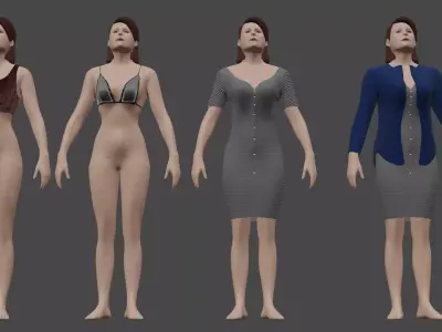 Cloths pack 3d model Free low-poly 3D model