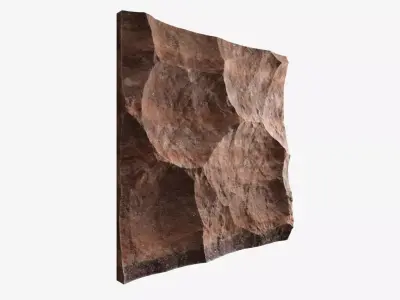 241-RockPanel sandstone wall texture 3D model