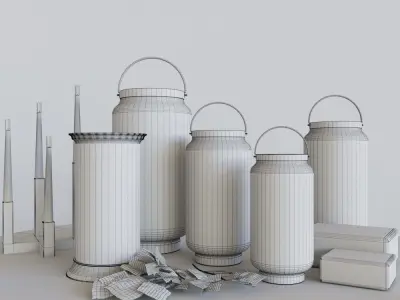 Candles of a Happy New Year 3D model