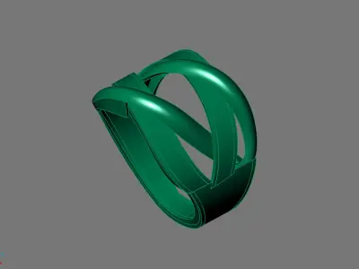 Women Ring Plain Ring Ready STL 3DM Models Womens Rings 3D print model 7