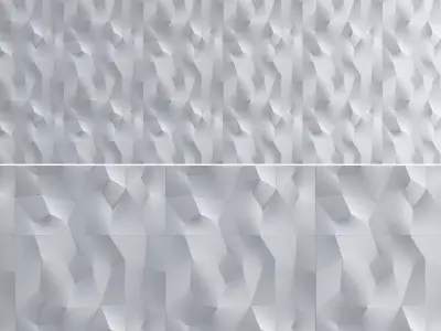 3d Gypsum Panels wall panel 3d model Low-poly 3D model