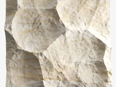 401-RockPanel sandstone wall texture 3D model