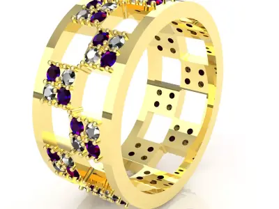 Squares Ring 3D print model